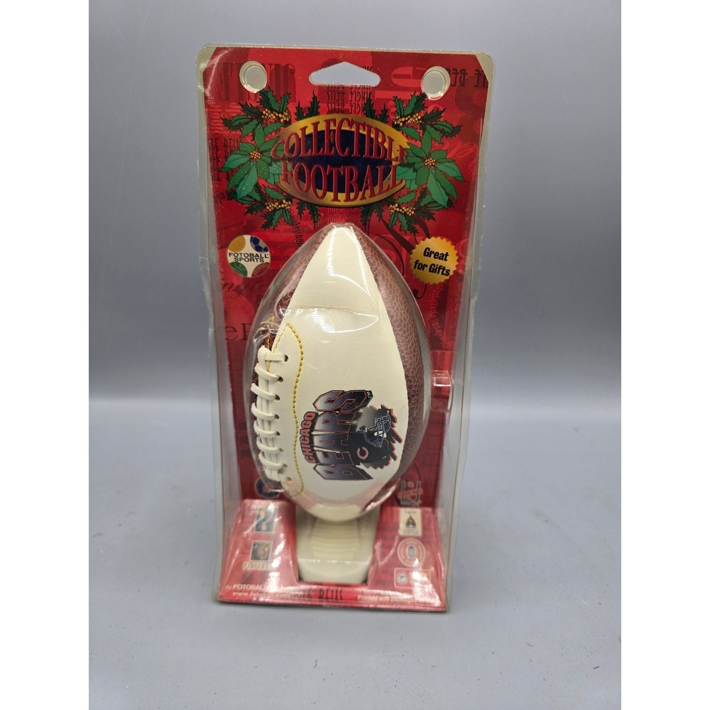 Chicago Bears Football Miniature Collectible Football with Display Stand NFL New